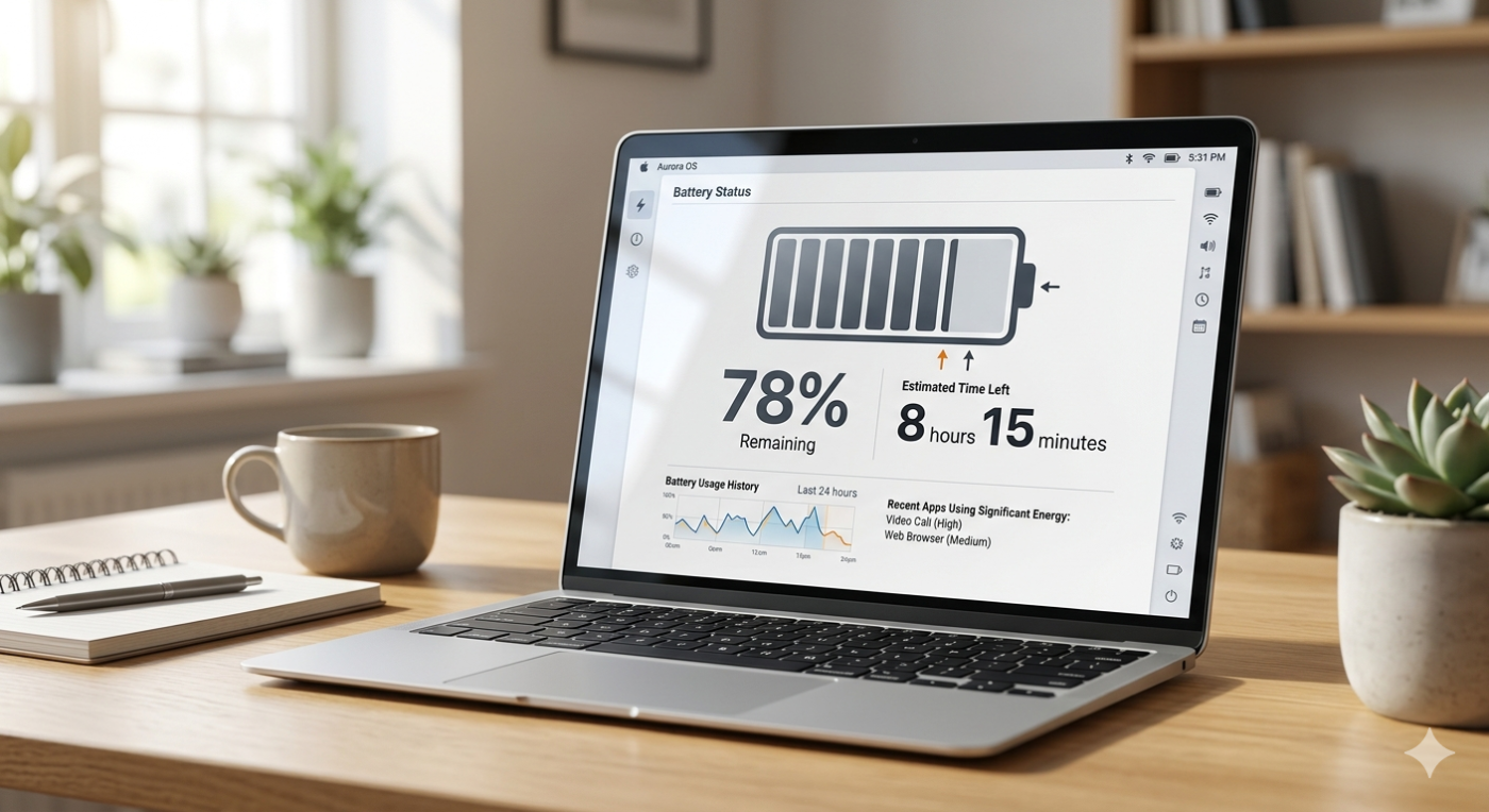 kiểm tra độ chai pin laptop