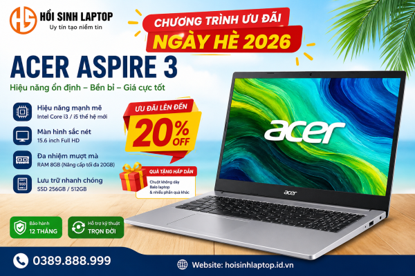 sự kiện uu đãi laptop mùa hè