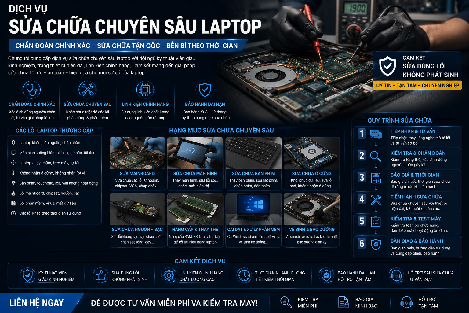 sửa chữa chuyên sâu