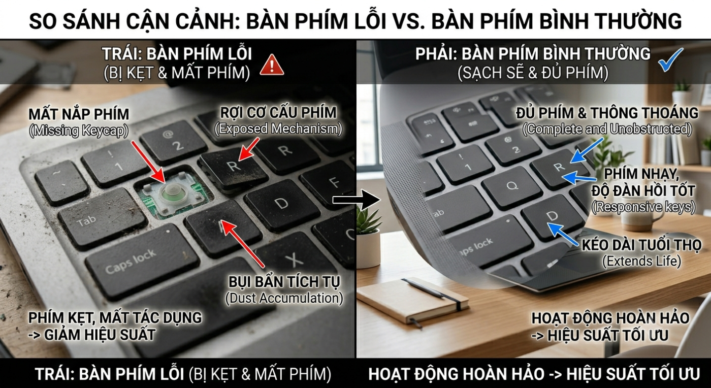 sửa bàn phím laptop